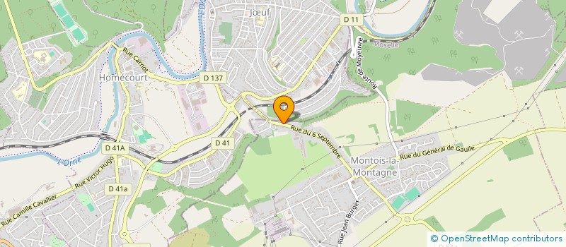 localisation de l'entreprise SCI ROCCO  MONTOIS-LA-MONTAGNE