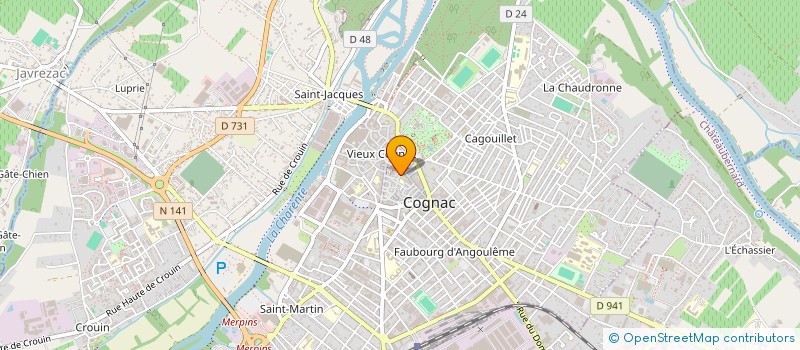 localisation de l'entreprise SCI ROCE à COGNAC