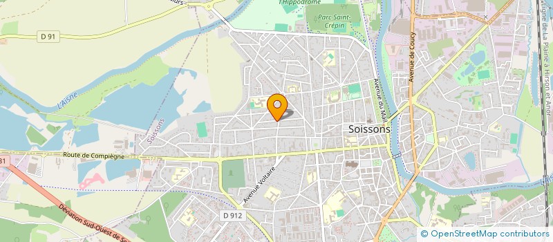 localisation de l'entreprise SCI ROCFOUL'HER à SOISSONS