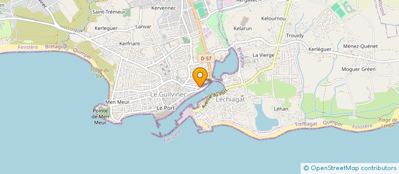 localisation de l'entreprise SCI ROCH  GUILVINEC
