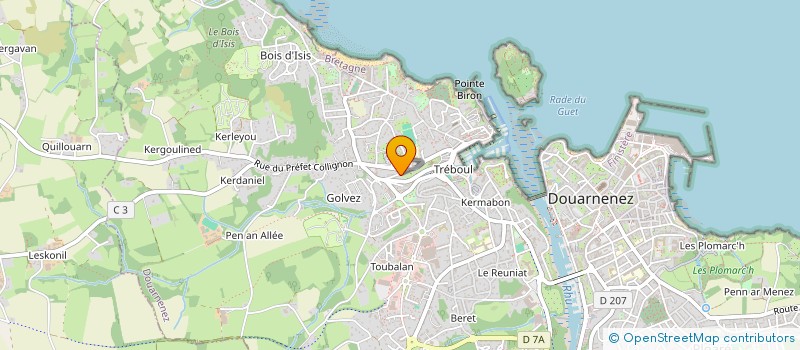 localisation de l'entreprise SCI ROCH  DOUARNENEZ