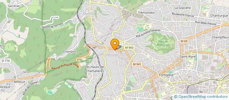 localisation de l'entreprise SCI ROCH  CLERMONT-FERRAND