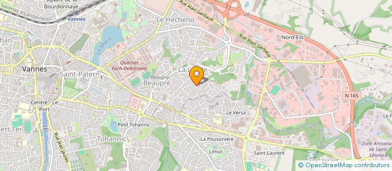 localisation de l'entreprise SCI ROCHA à VANNES