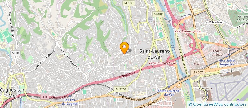 localisation de l'entreprise SCI ROCHA à SAINT-LAURENT-DU-VAR