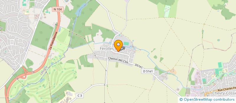 localisation de l'entreprise SCI ROCHAR  FEROLLES-ATTILLY