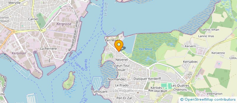 localisation de l'entreprise SCI ROCHD  LOCMIQUELIC