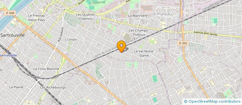 localisation de l'entreprise SCI ROCHE  SARTROUVILLE