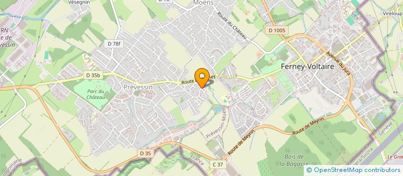localisation de l'entreprise SCI ROCHE à PREVESSIN-MOENS