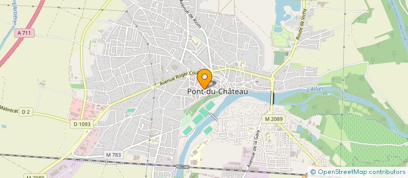 localisation de l'entreprise SCI ROCHE  PONT-DU-CHATEAU