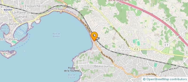 localisation de l'entreprise SCI ROCHE BLEUE C2N2 à SANARY-SUR-MER