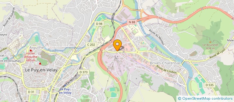 localisation de l'entreprise SCI ROCHE CHAPUIS  BRIVES-CHARENSAC