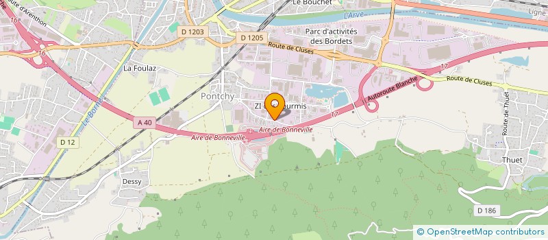 localisation de l'entreprise SCI ROCHE DE BALME  BONNEVILLE