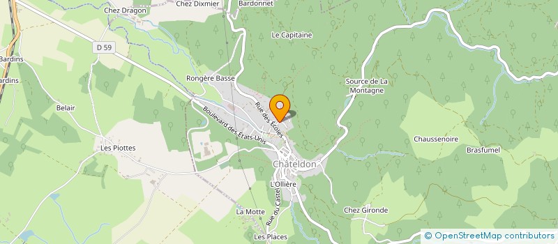 localisation de l'entreprise SCI ROCHE FRERES  CHATELDON