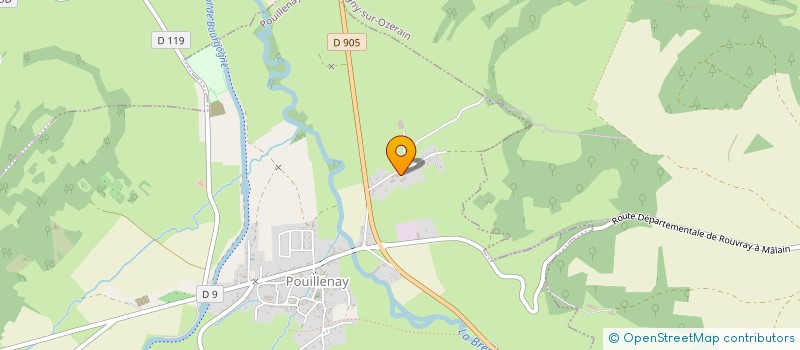 localisation de l'entreprise SCI ROCHE HABITAT  POUILLENAY