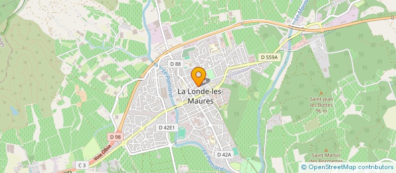 localisation de l'entreprise SCI ROCHE-MORGUE  LA LONDE-LES-MAURES