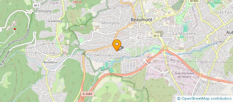 localisation de l'entreprise SCI ROCHE-SAVINE  BEAUMONT