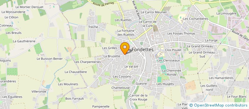 localisation de l'entreprise SCI ROCHEBISE à FONDETTES