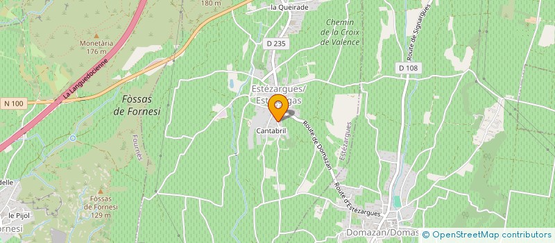 localisation de l'entreprise SCI ROCHEBONNE  ESTEZARGUES