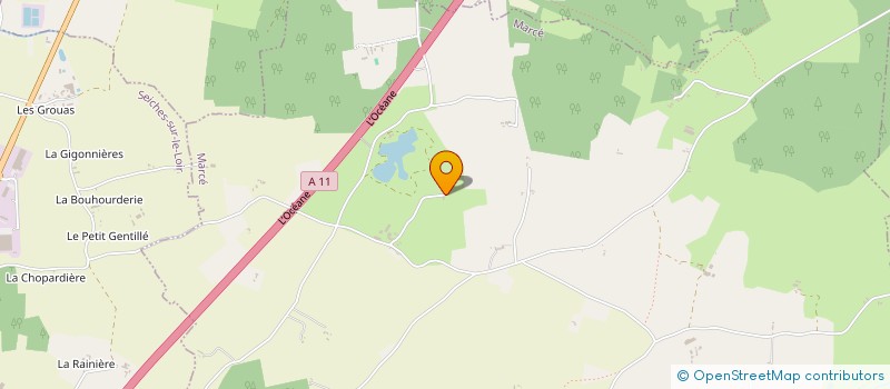 localisation de l'entreprise SCI ROCHEBOUET -ROCHAMBEAU  JARZE VILLAGES