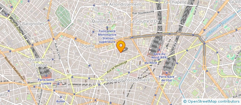 localisation de l'entreprise SCI ROCHECHOUART  PARIS