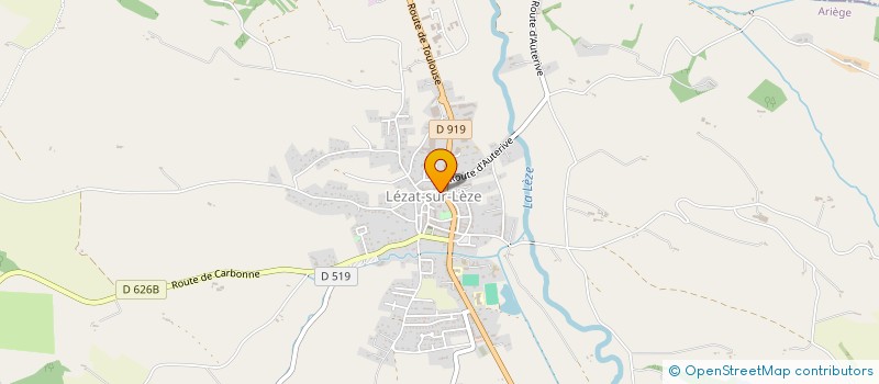 localisation de l'entreprise SCI ROCHEFORT à LEZAT-SUR-LEZE