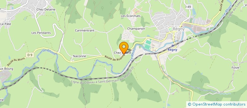 localisation de l'entreprise SCI ROCHEFORT  REGNY