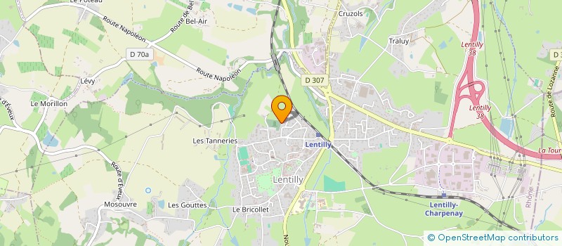 localisation de l'entreprise SCI ROCHEFORT LE BOURG  LENTILLY