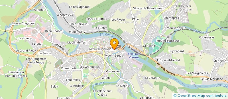 localisation de l'entreprise SCI ROCHEFROIDE à AIXE-SUR-VIENNE