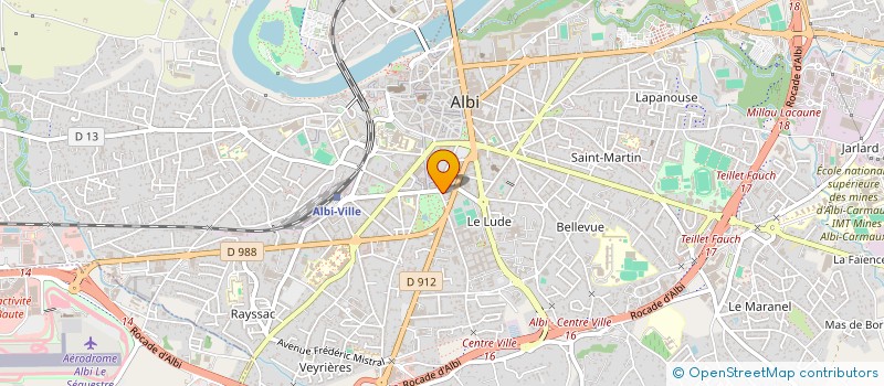 localisation de l'entreprise SCI ROCHEGUDE à ALBI