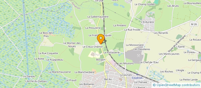 localisation de l'entreprise SCI ROCHELETS LEPAROUX à COUERON