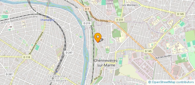 localisation de l'entreprise SCI ROCHELIN  CHENNEVIERES-SUR-MARNE