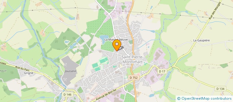 localisation de l'entreprise SCI ROCHEPOT à MONTREVAULT-SUR-EVRE