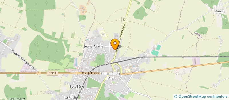 localisation de l'entreprise SCI ROCHEREAU INVESTISSEMENT  SAINT-JULIEN-L'ARS