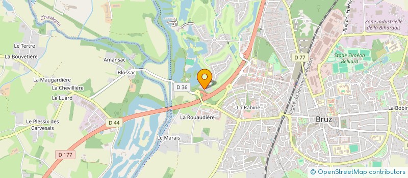 localisation de l'entreprise SCI ROCHEREUIL  BRUZ