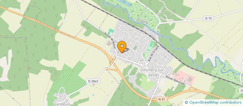 localisation de l'entreprise SCI ROCHEREUIL  JONCHERY-SUR-VESLE