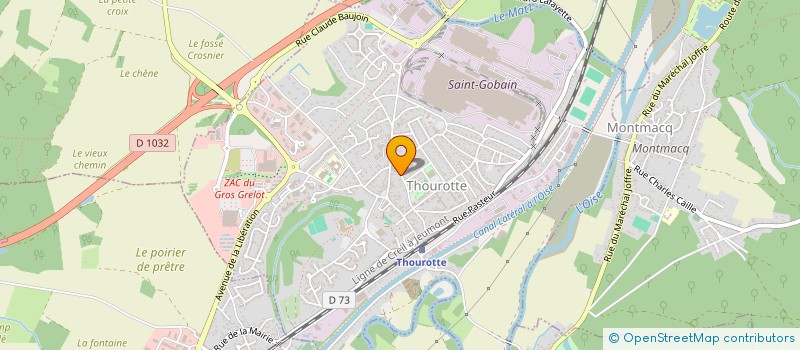 localisation de l'entreprise SCI ROCHET  THOUROTTE