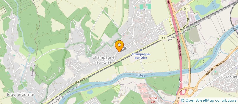 localisation de l'entreprise SCI ROCINI  CHAMPAGNE-SUR-OISE