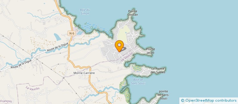 localisation de l'entreprise SCI ROCK  LE FRANCOIS