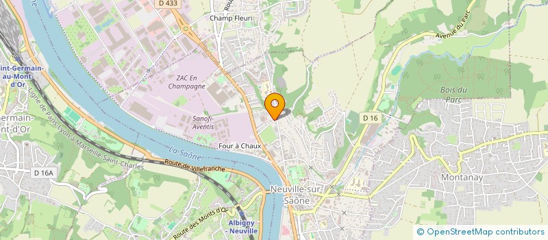 localisation de l'entreprise SCI ROCK AND PAPERS  NEUVILLE-SUR-SAONE