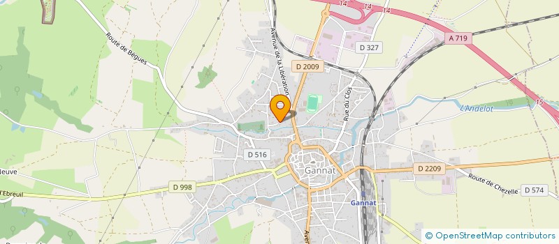 localisation de l'entreprise SCI ROCK PIN PIN à GANNAT