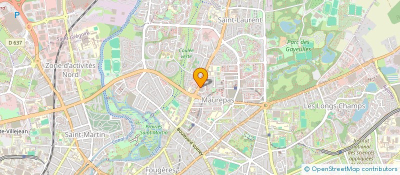 localisation de l'entreprise SCI ROCKAWAY à RENNES