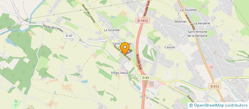 localisation de l'entreprise SCI ROCKY  CASTRES