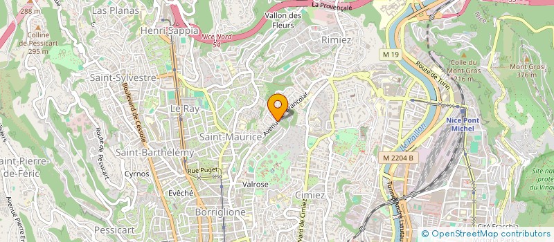 localisation de l'entreprise SCI ROCLAF à NICE