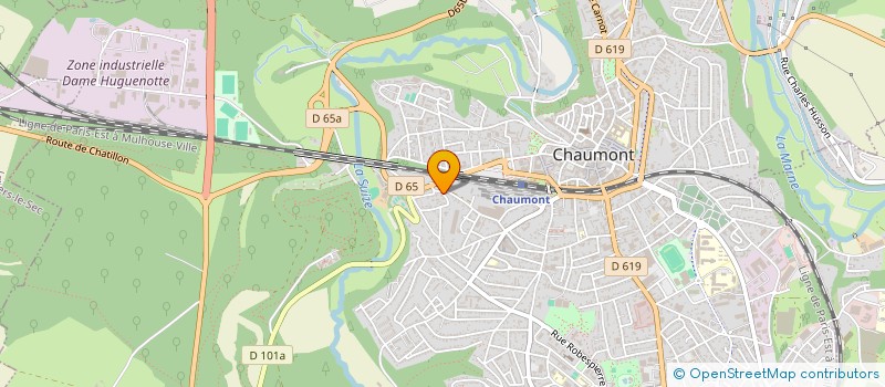 localisation de l'entreprise SCI ROCLESOL à CHAUMONT