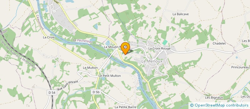 localisation de l'entreprise SCI ROCO à LE MENOUX
