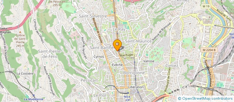 localisation de l'entreprise SCI ROCO à NICE