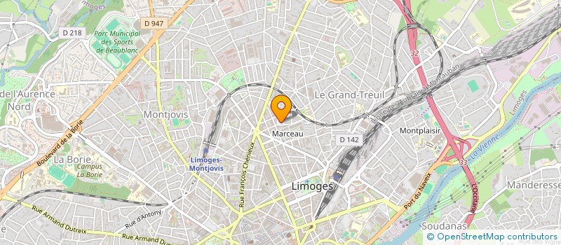 localisation de l'entreprise SCI ROCOCO à LIMOGES