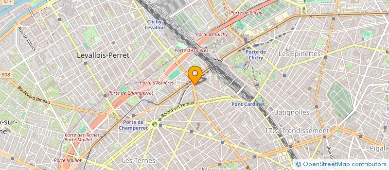 localisation de l'entreprise SCI ROCOCO à LEVALLOIS-PERRET