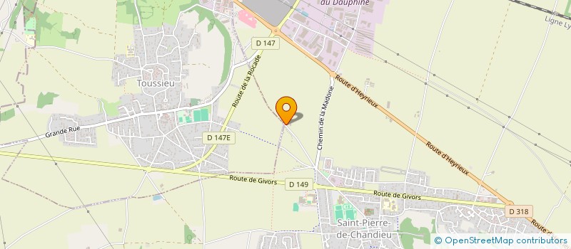 localisation de l'entreprise SCI ROCOURT  SAINT-PIERRE-DE-CHANDIEU