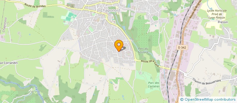 localisation de l'entreprise SCI ROCOURT / POLETTE  CHAPONOST